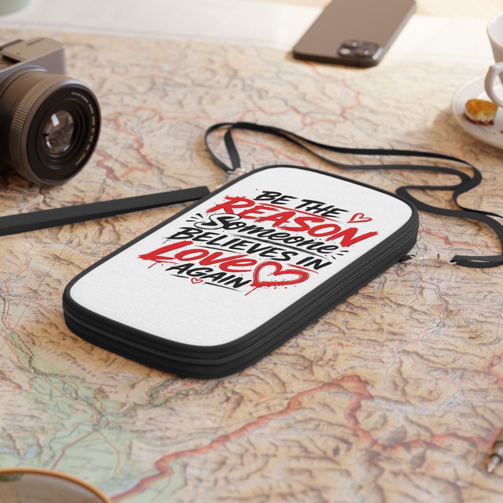 Passport Wallet — "Be the Reason Someone Believes in Love Again" Travel Document Holder - Image 5