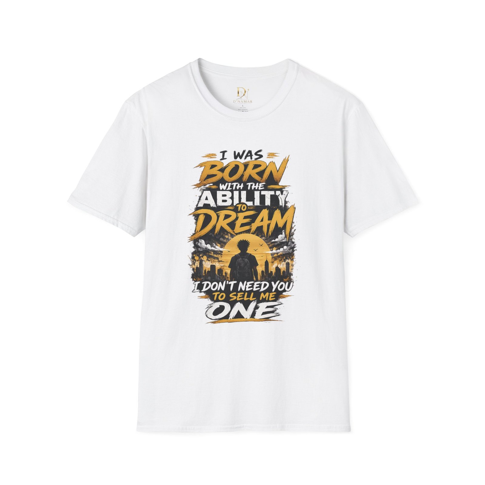 Monogram D'NAMAR Graphic T-Shirt | Minimal Brand Emblem Tee - Image 3