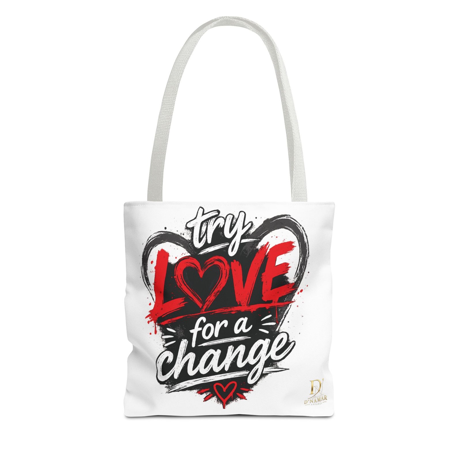 Try Love for a Change Tote Bag — Inspirational 'Be the Reason Someone Believes in Love Again' Canvas Tote - Image 9