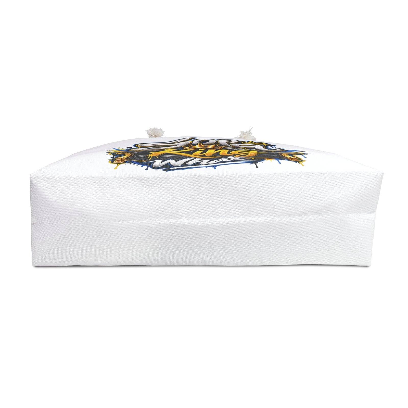 Weekender Bag — "Sofa King What" / "Life Is Too Short To Be Anything But Happy" Graffiti Travel Tote - Image 4