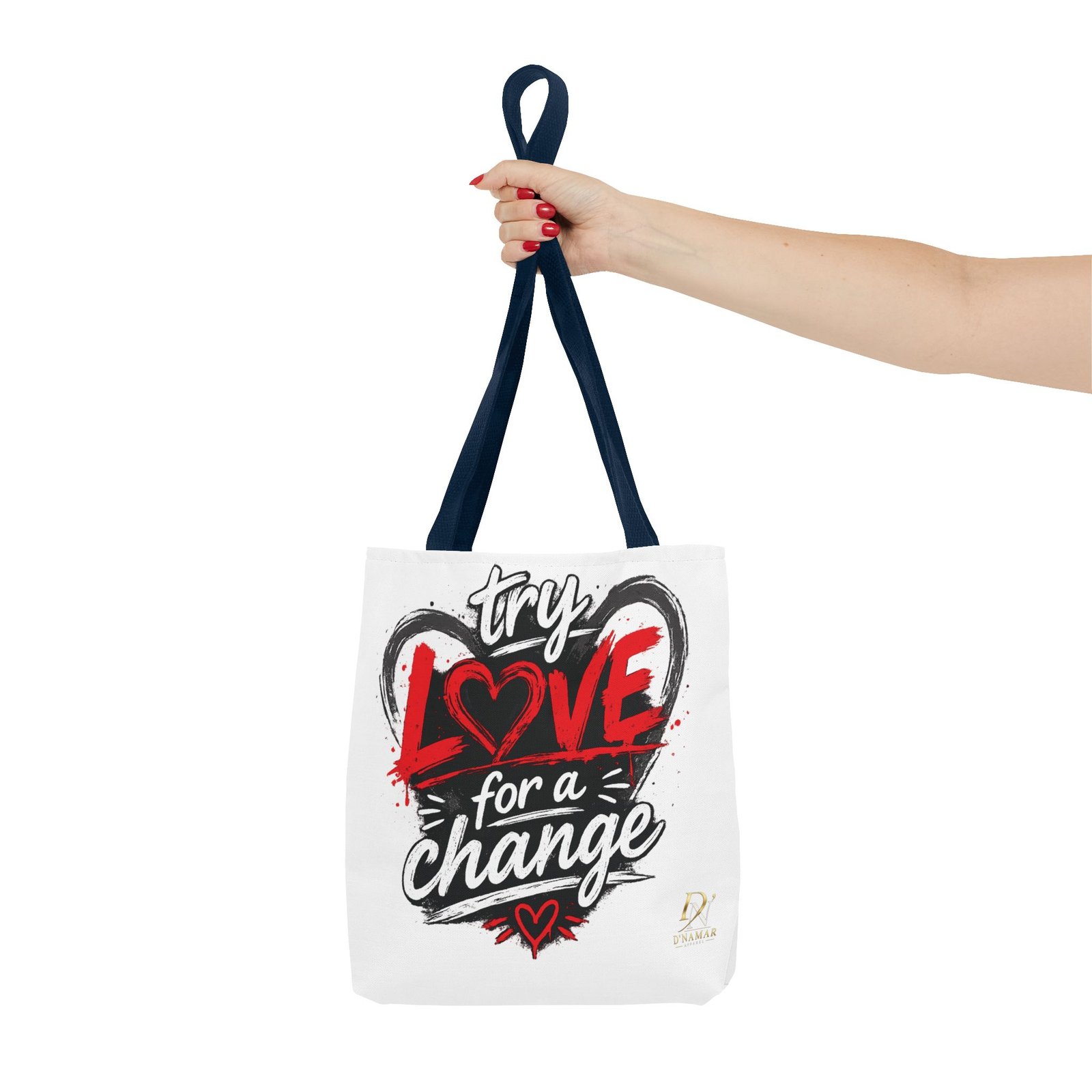 Try Love for a Change Tote Bag — Inspirational 'Be the Reason Someone Believes in Love Again' Canvas Tote - Image 20