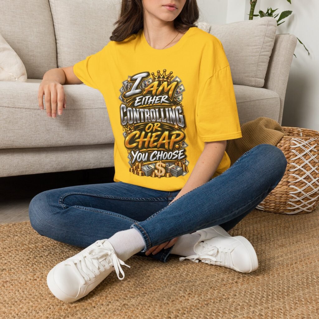T-Shirt — “I Am Either Controlling or Cheap” Graphic Tee (Bold Streetwear Statement)